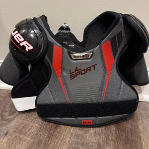 Bauer Lil’ Sport Youth Hockey Shoulder Pads / Chest Protector - Size YTH M