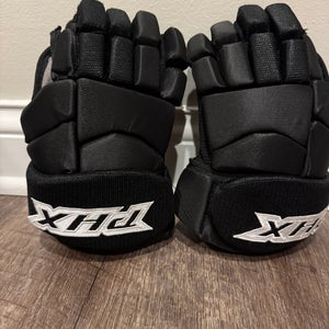 Pure Hockey PHX Elite Youth Hockey Gloves 10” - Black