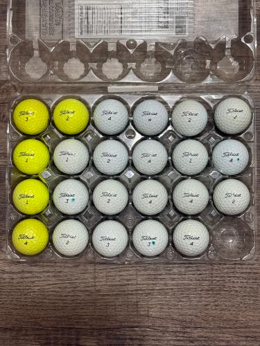 23 Titleist Tour Speed Golf Balls - 5A/4A Condition
