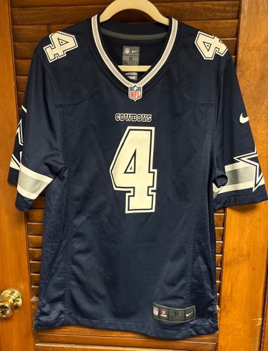 Dak Prescott Blue Small Men's Nike On field Official NFL Players Jersey (New)