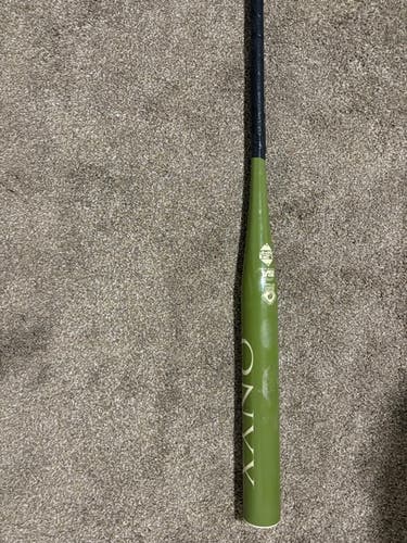 2025 Onyx Enough Said Army Green Endloaded Senior Softball Bat 26 oz 34" (Used)