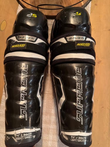 Senior Bauer Supreme 2S 14" Shin Pads (Used)