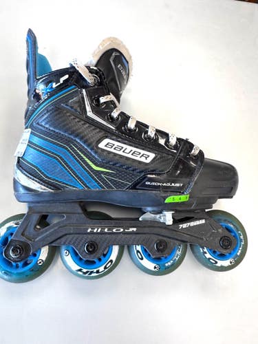Used Bauer Roller Hockey Skates Black Adjustable 11860-S000313488