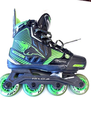 Used Mission Roller Hockey Skates Black Adjustable 11860-S000313487