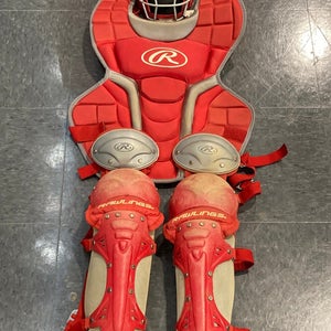 Used Intermediate Rawlings Velo 2.0 Catcher's Set | Age 12 - 15