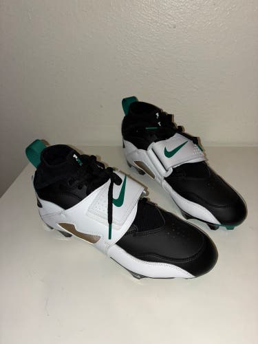 Nike Air Diamond Turf 93 Mystic Green HF5298-102 Football Cleats Men's Size 10