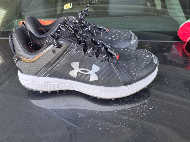 Black Kid's 5Y (Big Kids / Youth) Youth Under Armour Bryce harper Low Top Turf Cleats (Used)