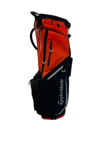 Used Taylormade Flex Tech Lite 5 Way Mens Stand Bag Orange 11692-S000155646