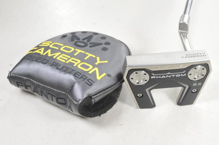 Titleist 2025 Scotty Cameron Phantom 5.2 35" Putter RH Steel with Cover #222765