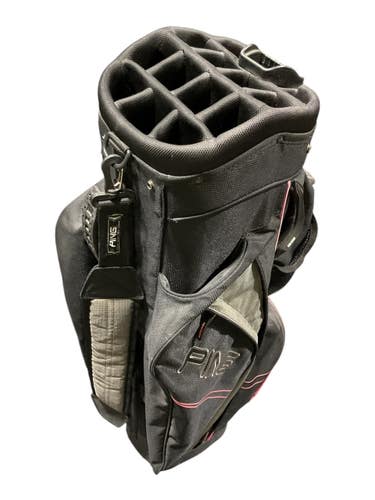 Used Ping TRAVERSE Womens Cart Bag Black 11847-S000037643