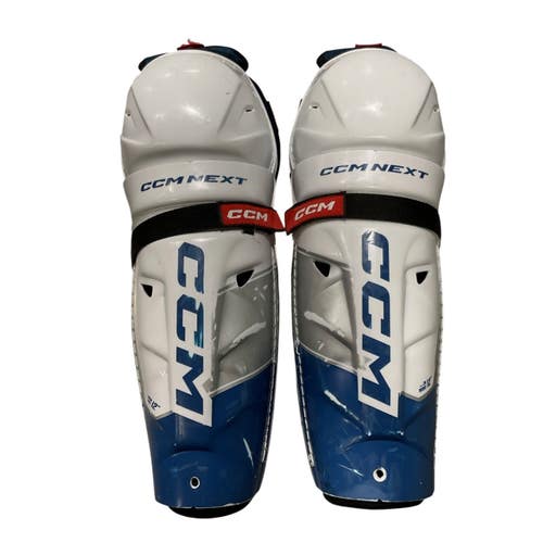 Used CCM NEXT Junior Shin Guards White 12" 11847-S000037725
