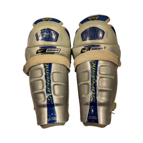 Used Bauer Youth Shin Guards Grey 9" 11847-S000037705