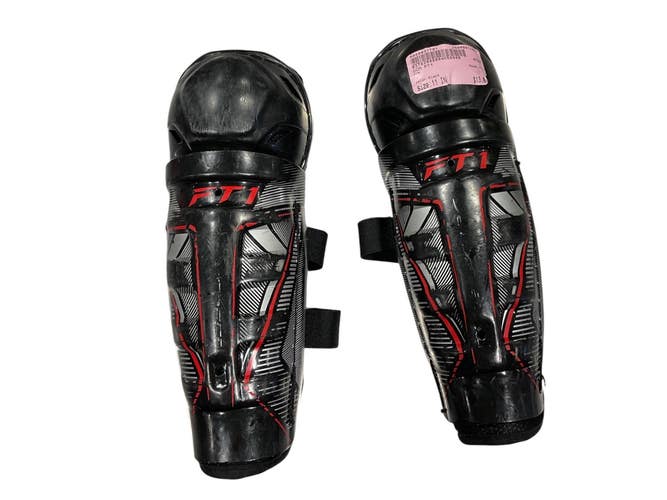 Used CCM FT1 Youth Shin Guards Black 11" 11847-S000037701
