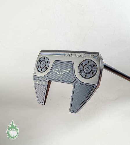 Used RH Mizuno M Craft X Six S Black Ion Forged 38" Putter Steel Golf Club