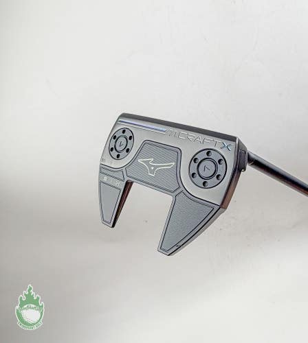 Used RH Mizuno M Craft X Six S Black Ion Forged 34" Putter Steel Golf Club