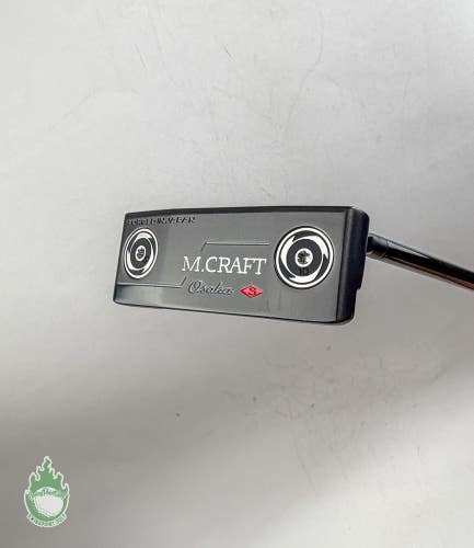 Used RH Mizuno M Craft Osaka S Grey Ion Forged 35" Putter Steel Golf Club