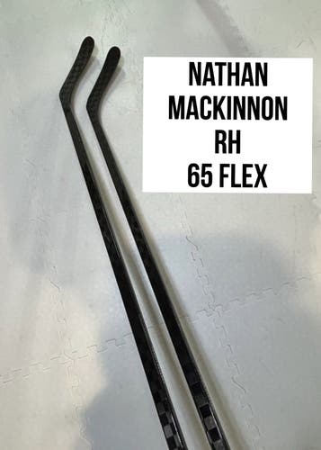 Senior(2x)Right CT: Nathan MacKinnon 65 Flex ProBlackStock™ Unbranded Pro Stock Hockey Sticks