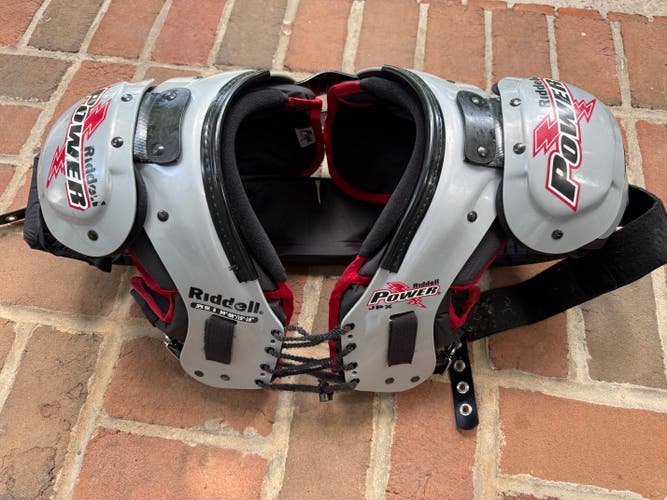 Small Youth Riddell Power JPX Shoulder Pads with Douglas QB rib protector (Used)