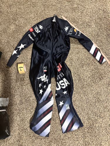2025/26 US Ski Team Kappa Men's XL Speed Ski Suit (Like New) FIS Legal