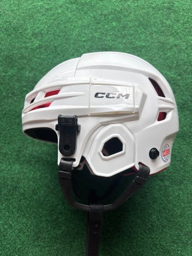 White CCM Tacks 70 Helmet (Used) | Junior