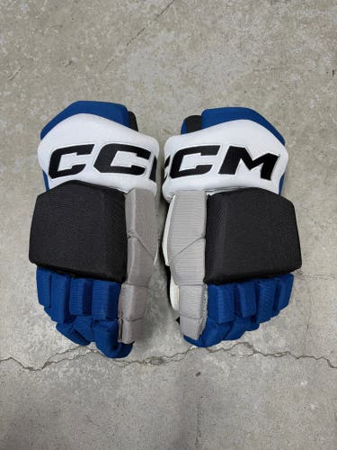14” CCM Hockey Gloves (New) Tampa Bay Lightning Reverse Retro Pro Stock