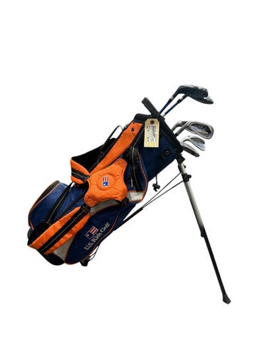Used US Kids TS3 51 JR SET Jr Package Set LH Navy Blue And Orange 7 Piece 11835-S000211288