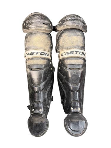 Used Easton GAMETIME Catchers Leg Guards Black Junior 11835-S000211292
