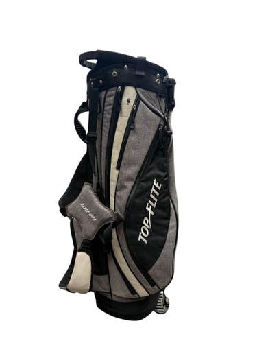 Used Top Flite GAMER Mens Stand Bag Black And Grey 11835-S000211321