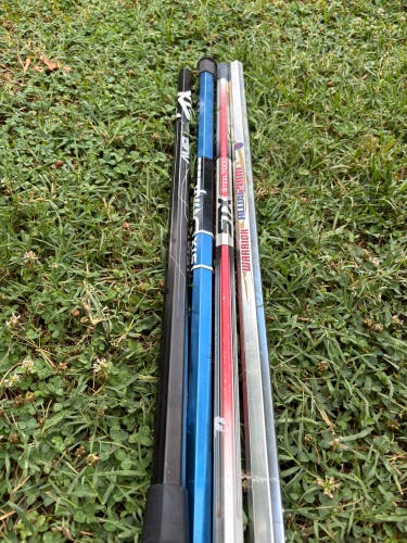 Four (4) Starter Lacrosse Shafts