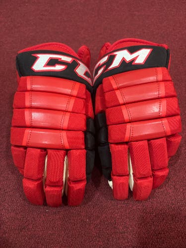 Carolina Hurricanes CCM HG97 Gloves 15" Pro Stock (New) Item#CH1597