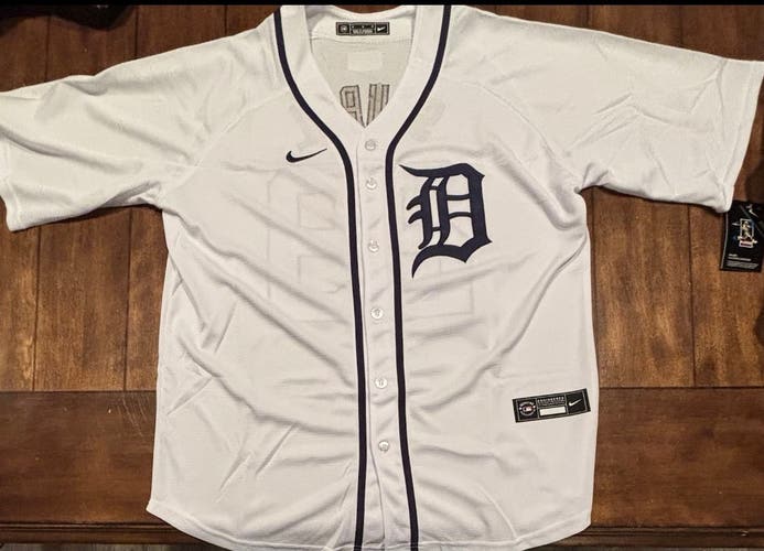 Detroit Tigers Tarik Skubal White Jersey Adult Medium NWT