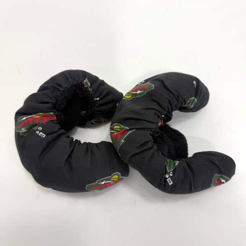 Used Black Minnesota Wild Skate Soakers - Senior