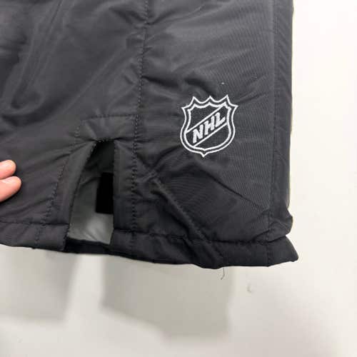 Used Black Chicago Blackhawks Winter Classic Vaughn Pro Goalie Pants | XL? | Soderblom | BH256