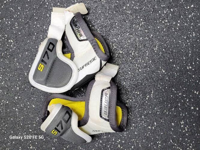 Used Bauer S170 YTH ELBOW PADS Youth Elbow Pads SM 11849-S000042856