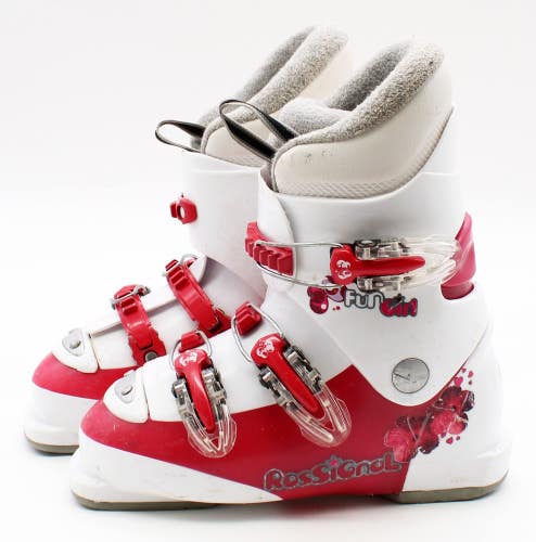 Rossignol Fun Girl Kids Ski Boots - Size 3.5 / Mondo 21.5 Used