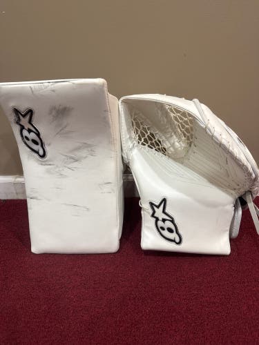 Brian's  Pro Stock demo glove and blocker Item#CHBR