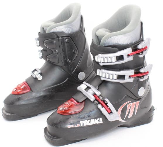 Tecnica RJ Kids Ski Boots - Size 3 / Mondo 21 Used