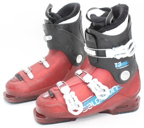 Salomon T3 Junior Ski Boots - Size 6.5 / Mondo 24.5 Used