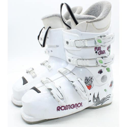 Rossignol Fun Girl Junior Ski Boots - Size 6 / Mondo 24 Used