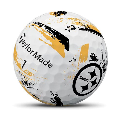Taylor Made SpeedSoft Ink Golf Balls (Pittsburgh Steelers, 3pk) 1Sleeve 2026 NEW