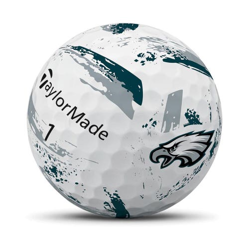 Taylor Made SpeedSoft Ink Golf Balls (Philadelphia Eagles, 3pk) 1Sleeve 2026 NEW