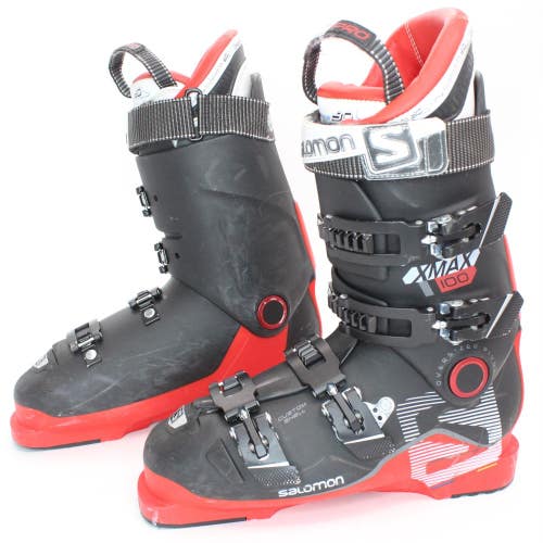 Salomon XMAX 100 Ski Boots - Size 8.5 / Mondo 26.5 Used