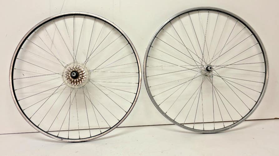 Vintage Trek Matrix Titan S 6-Spd 36-Spoke Aluminum 700C Wheelset Sansin Hubs