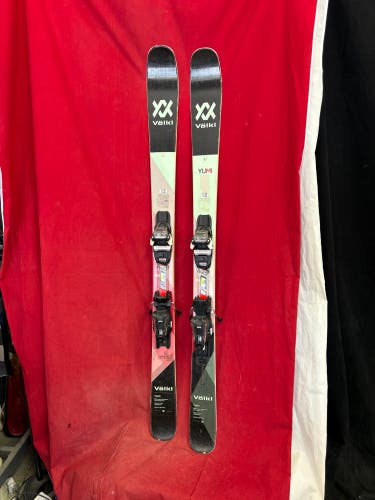 Skis: Volkl 147 cm All Mountain Skis With Bindings (Used)