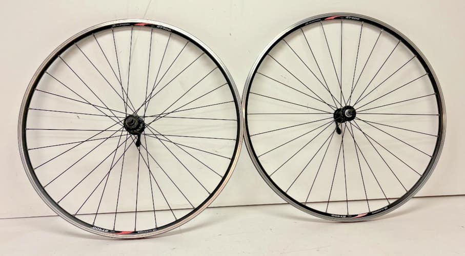 Alexrims AT400 32-Spoke Black Aluminum 622x14/700C Road Bike Wheelset CLEAN