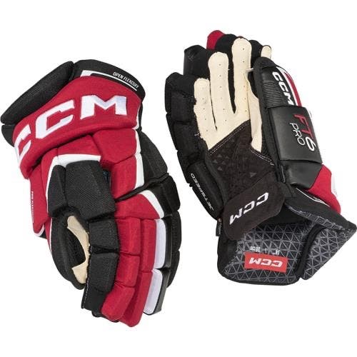 CCM JetSpeed FT6 Pro Gloves 13" (New)- Red and Black