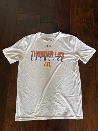 White youth XL Boys Thunder lb3 Under Armour Shirt (Used)