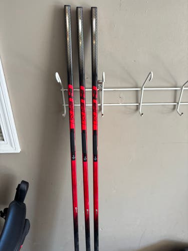 3 Senior CCM JetSpeed FT8 Pro Left Hand Hockey Stick P90T 75 flex senior sticks(2 brand new, 1 used)
