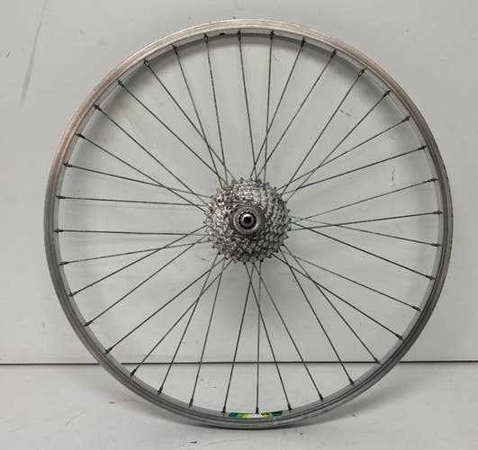 Vintage Araya RM-20 7-Speed 36-Steel Spoke Aluminum 26" QR Rear Wheel Deore DX