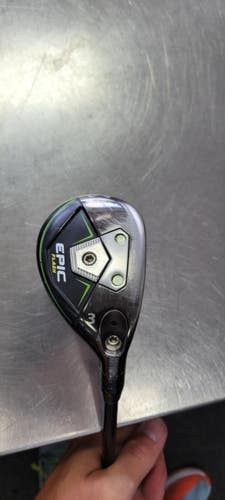 Used Callaway EPIC FLASH Mens Hybrid Club RH 3 Hybrid 11497-S000160356